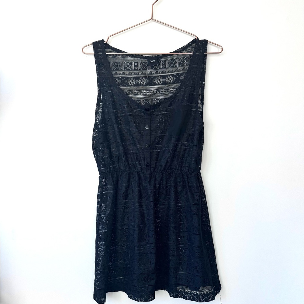 ASOS Black Beach Coverup Sleeveless Tunic